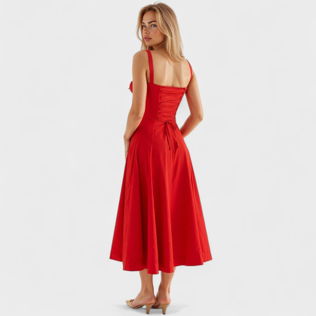 Petra - Rochie Midi cu Corset