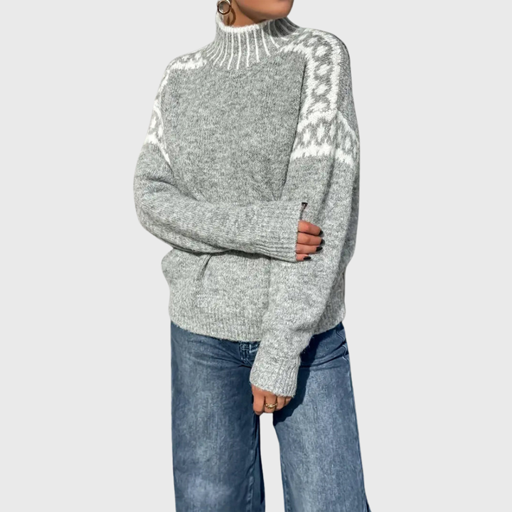 Vasil | PULOVER ÎNFRUMUSETAT TRICOTAT